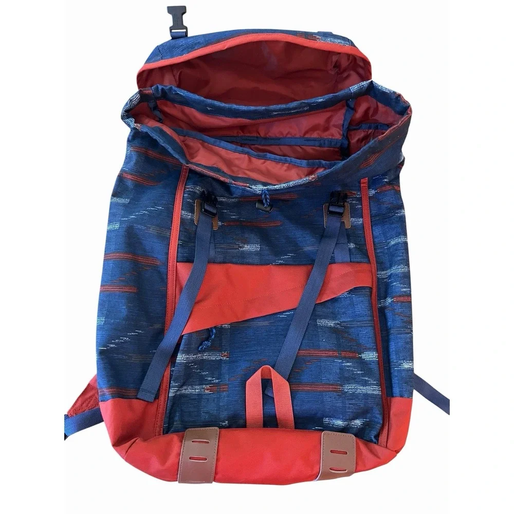 Patagonia Arbor Grande Pack 32L Backpack Hiking Outdoor Blue Rust Orange Ikat